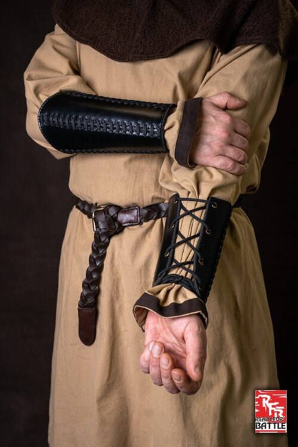 Bracers Squire Black - Faux Leather