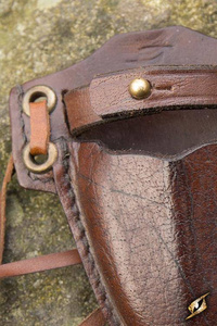 Kunai Holder - Brown - inc. Knife