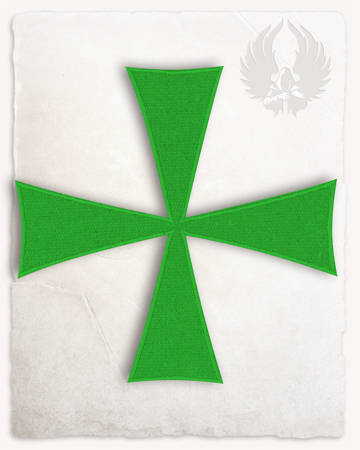 Templar Cross Patch - Green