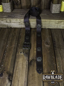 Noble Belt With Ornaments - Brown
