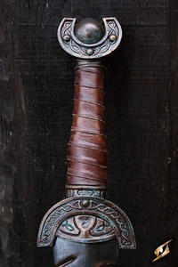 Battleworn Celtic Leaf Sword - 60 cm
