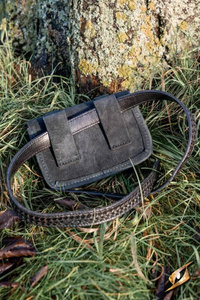 Warrior Bag - Suede - Black- Large