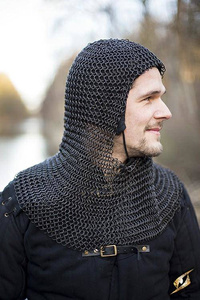 Chainmail Hood - Alaric - Epic Black