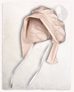 Anna Bonnet Cotton Cream - czepek średniowieczny