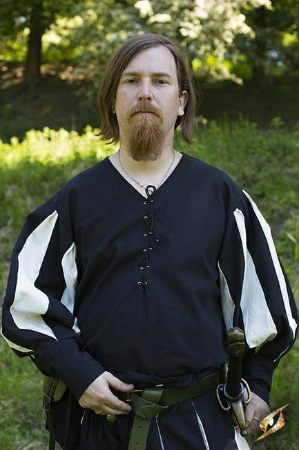 Landsknecht Shirt - Black/Off-white