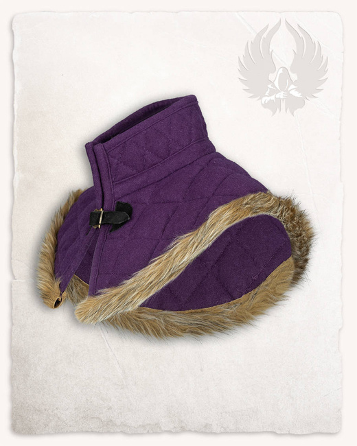 Nimue Lined Collar Wool Purple