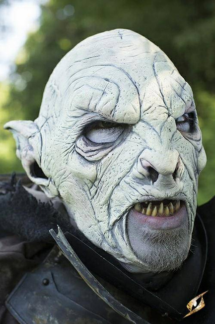 Beastial Orc - White / maska lateksowa Ork