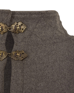 Ceres Cloak Wool - Grey - płaszcz wełniany