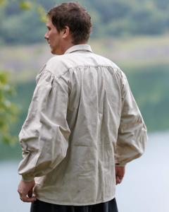 Jonathan Shirt - Cream - koszula bawełniana