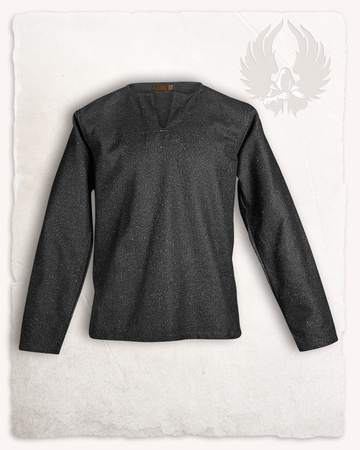 Rurik shirt - Black - koszula bawełniana