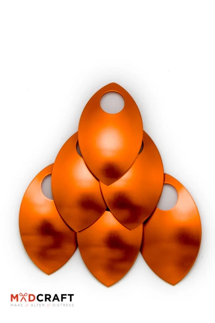 Aluminium Scales - Orange - aluminiowe łuski