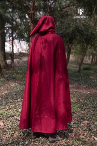 Hooded Cloak Hibernus - Wool - Red