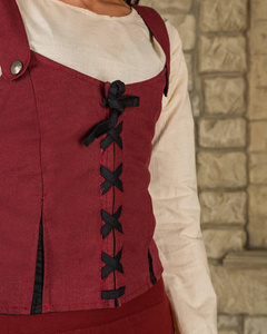 Lea Bodice Bordeaux - kamizelka gorsetowa