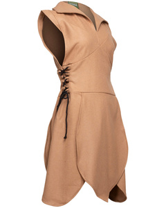 Galatea Tunic Wool - Light Brown - tunika wełniana