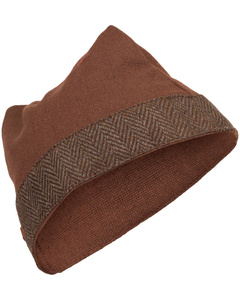 Toki hat canvas - Brown - płócienna czapka 