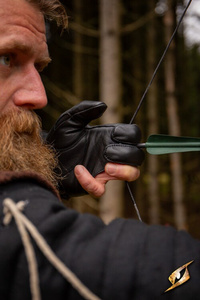 Archery Half-glove - Black - Left Hand