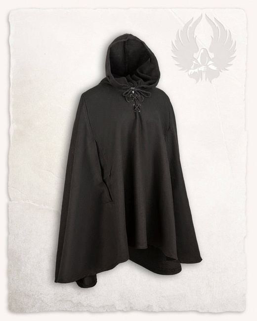 Raven Cape Canvas Black - płócienna peleryna