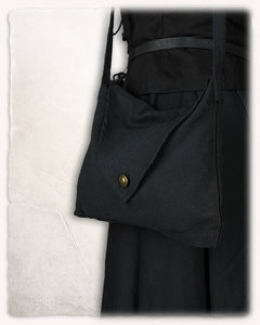 Helbig Shoulder Bag Black - płócienna torba na ramię