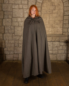 Harun Cloak Wool Olive - wełniana opończa