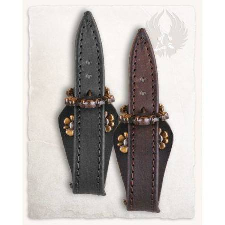 Leon Belt Holder Brown - skórzany uchwyt na pasek