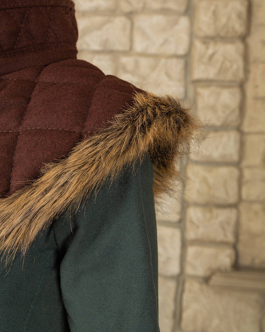 Nimue Lined Collar Wool Brown