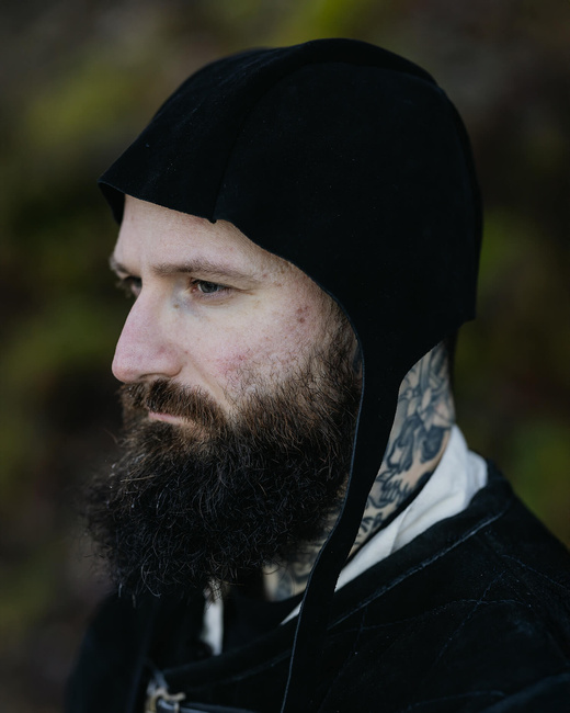 Cornelio cap  Suede - Black