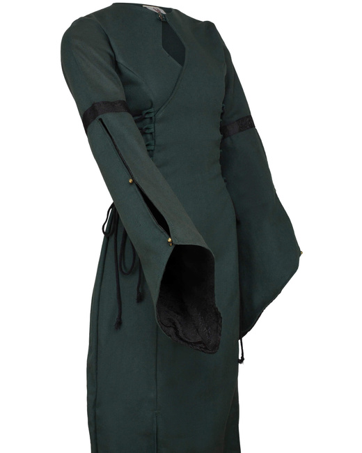 Antaris Dress Canvas - Green - suknia bawełniana