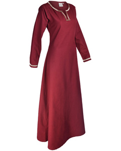 Heloise Dress Bordeaux - płócienna suknia
