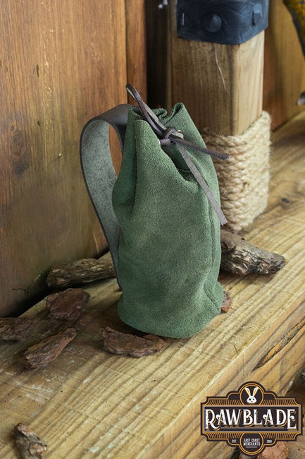 Adventurer Tube Pouch - Green - zamszowa sakiewka