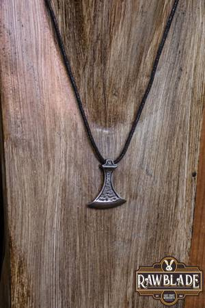 Viking Axe Pendant - Silver