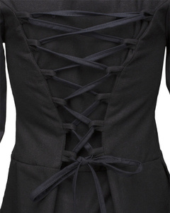 Galatea Dress - Black - suknia bawełniana