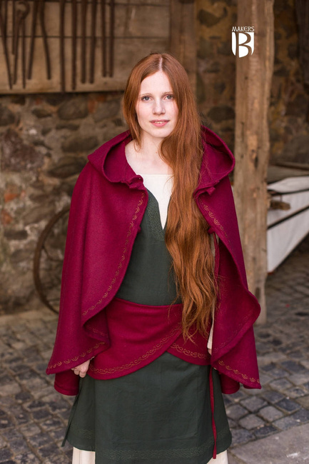 Cape Affra - Wool - Red