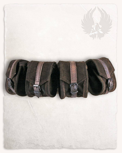 Friedhelm Multipouch  Brown - zamszowa torba