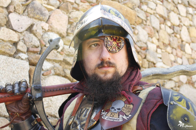 Imperial eye patch - Red - przepaska na oko