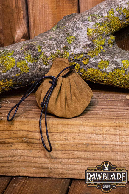 Traveler's Coin Bag - Light Brown
