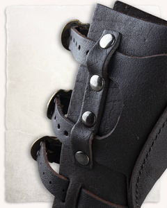 Geralt Bracers with Throwing Dagger Holder - Right - Brown