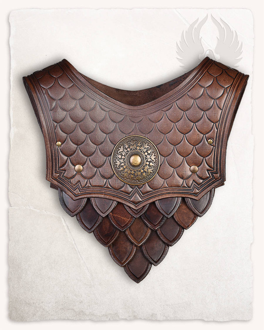 Hektor Leather Gorget - Brown