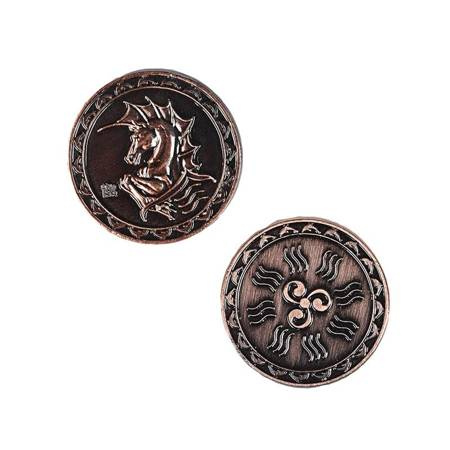 Miedziana moneta żyw. wody