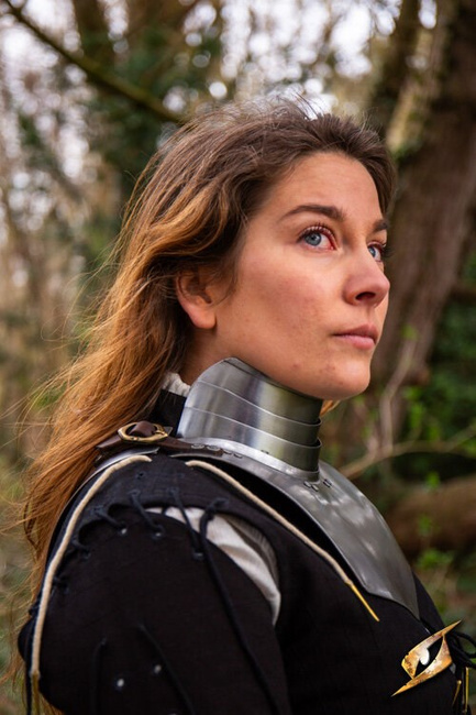 Landsknecht Gorget - Steel - obojczyk landsknechta