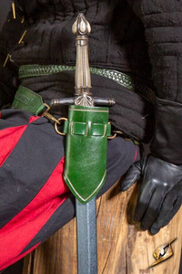 Holder For Sword Belt - Green