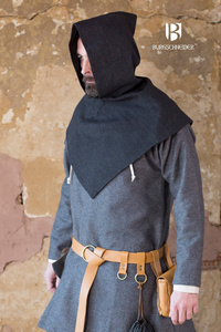 Skjoldehamn Gugel Knud Herringbone - Black/Grey