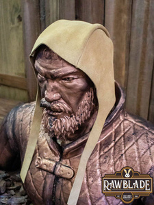 Barbadok Leather Coif - Light Brown