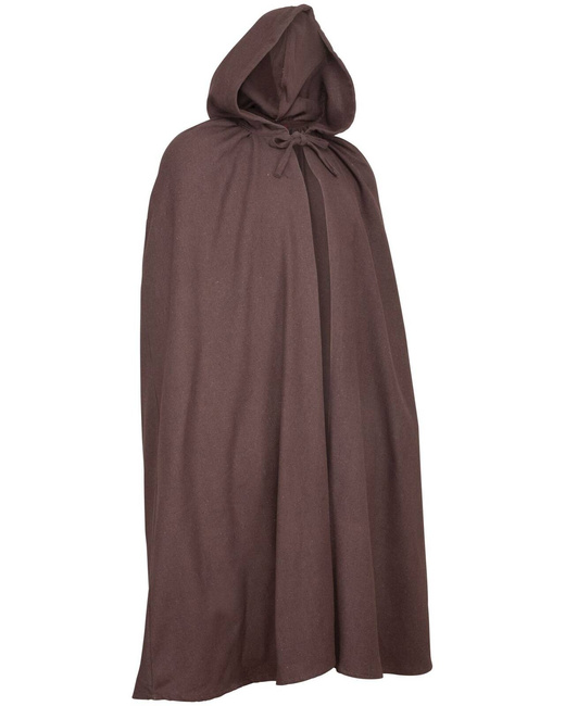 Basic Cloak - Brown- płócienna opończa