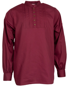 Lucious - Bordeaux - koszula bawełniana