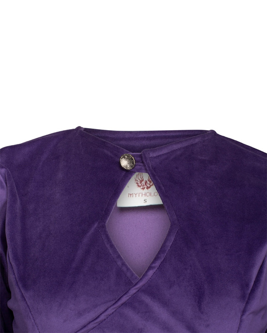 Antaris Dress Velvet - Purple - aksamitna suknia