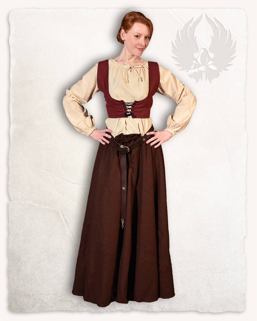 Annabelle Bodice Bordeaux - kamizelka gorsetowa