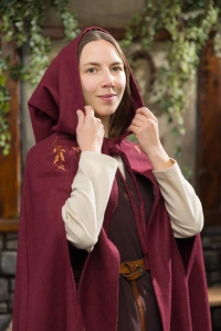 Cape Aric - Wool - Bordeaux