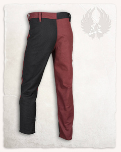 Gustav Pants Black/Bordeaux - landsknechtowe spodnie