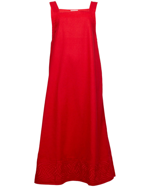 Alva Apron Dress Red - suknia fartuchowa