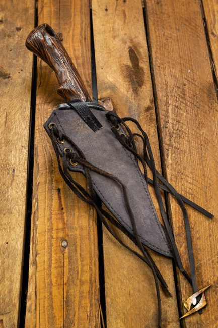 Ranger Knife & Scabbard - Left - Black
